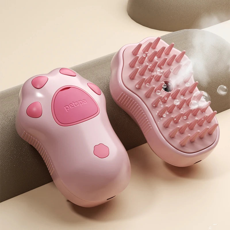 Peria MagicSteam-Pieptanare, Abur si Masaj pentru pisici si caini
